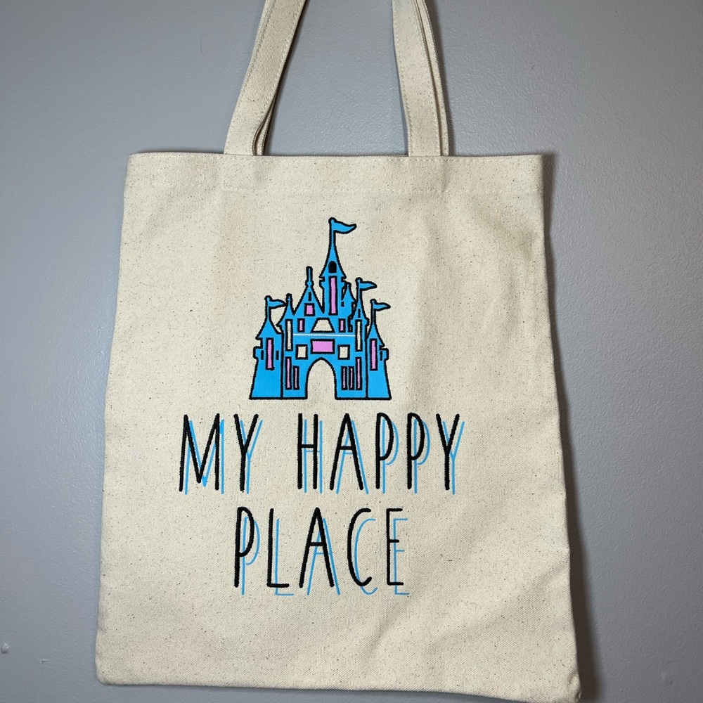 Walt Disney World Parks Exclusive/ Canvas Tote / My Happy Place /